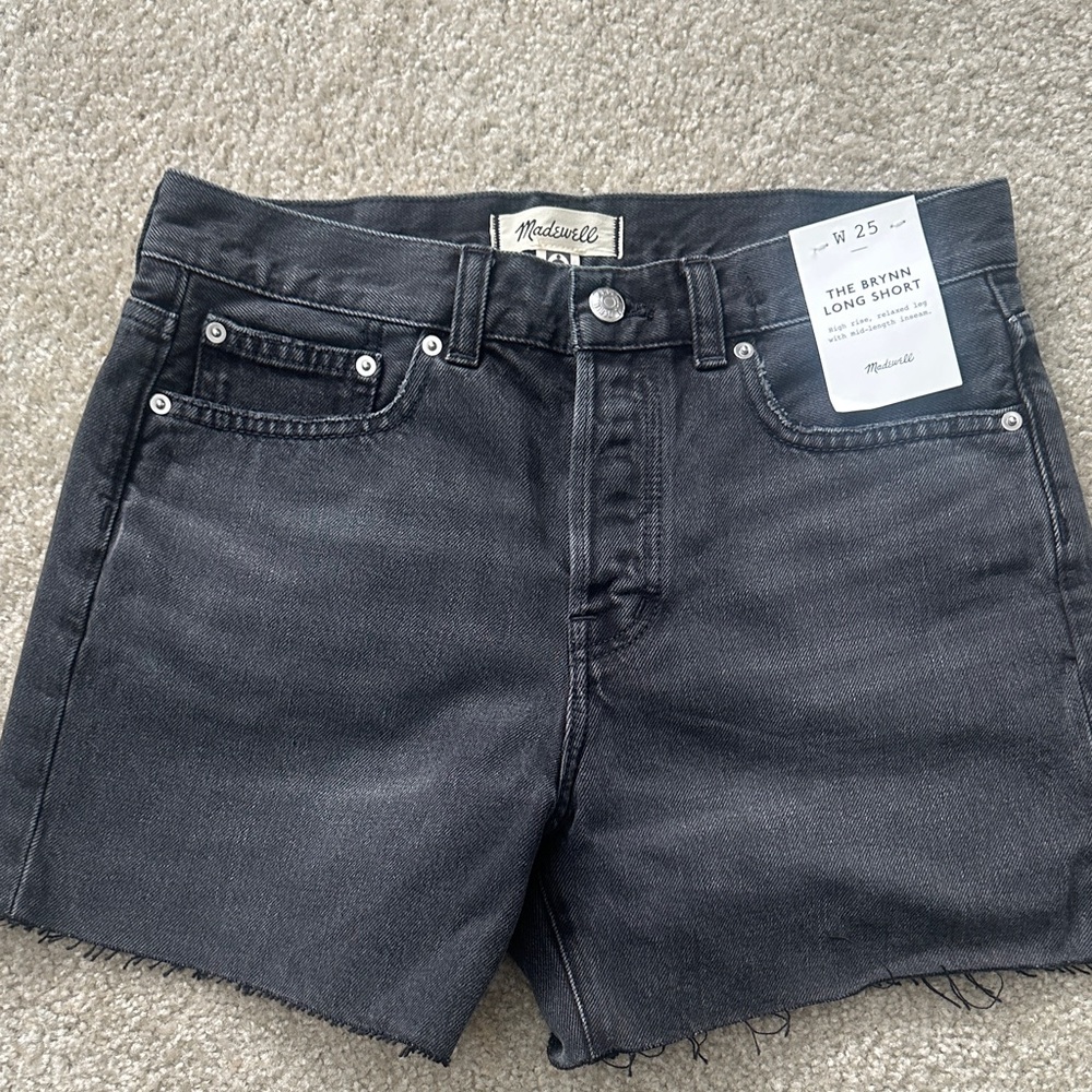 Madewell Charcoal Denim Shorts